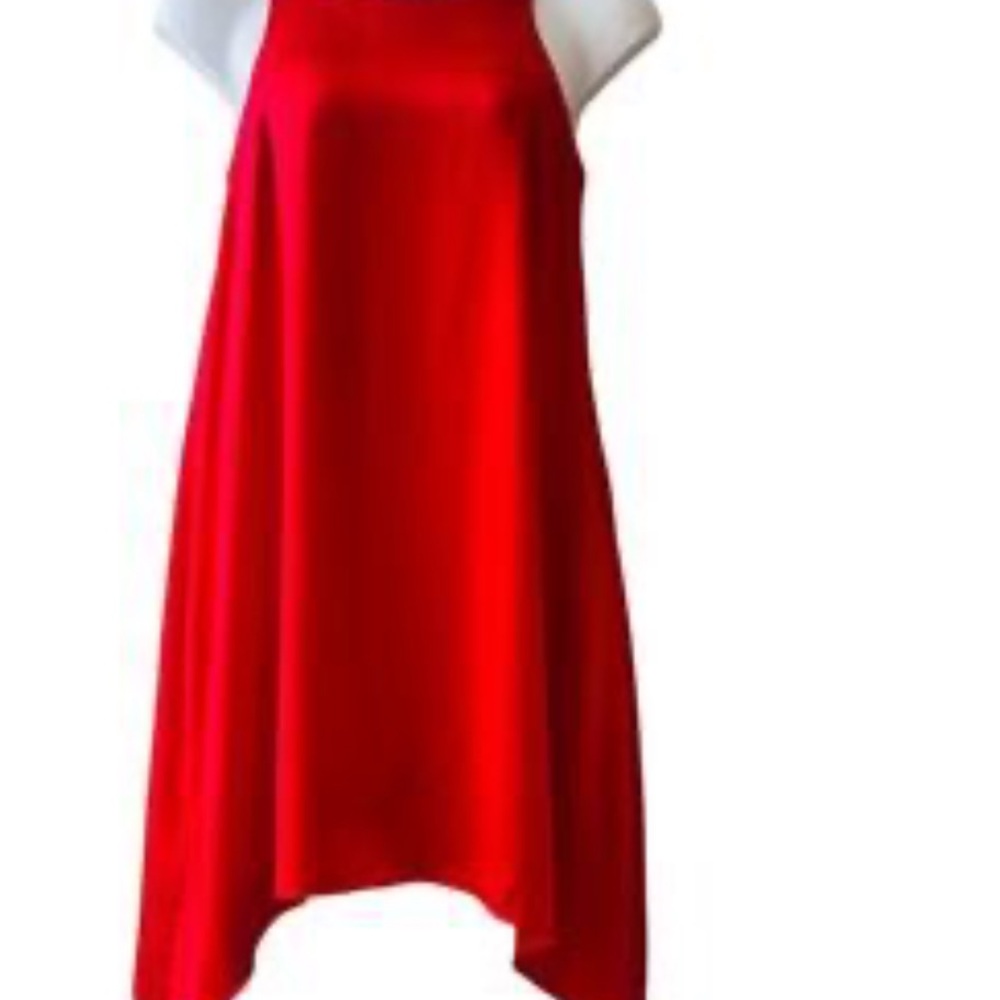Aidan Mattox Red Asymmetrical Dress